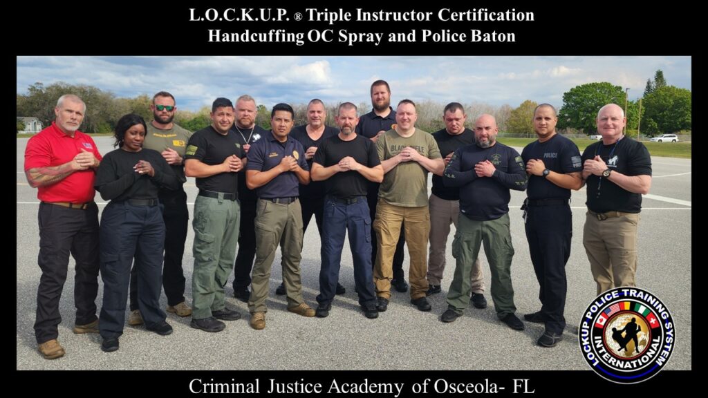 FL - Triple Instructor Certification Handcuffing - O.C. Spray & Expandable Police Baton